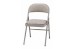 Sudden Comforts Deluxe Padded Steel Fabric Folding Chair Grey Brown