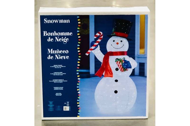 LED Pop Up 84" Snowman 330 Twinkle Lights Indoor Outdoor Christmas Decoration