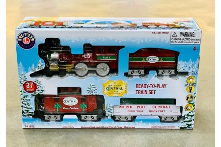 The North Pole Central Lines Train Set Christmas Decorations Model Train Set
