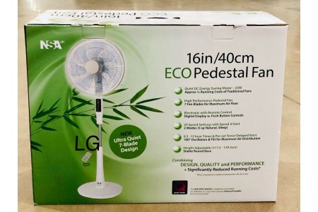 Pedestal Fan with Remote Control & Timer SFDC-4091RC NSA Eco 40cm Energy Saving