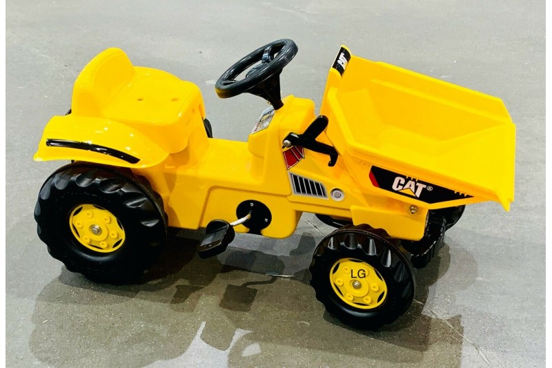 Caterpillar Kids Ride On Dumper Pedal Ride On Rolly Cat Childs Dump Truck